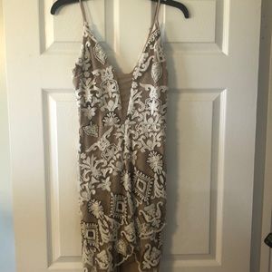 Xs cream/white short dress